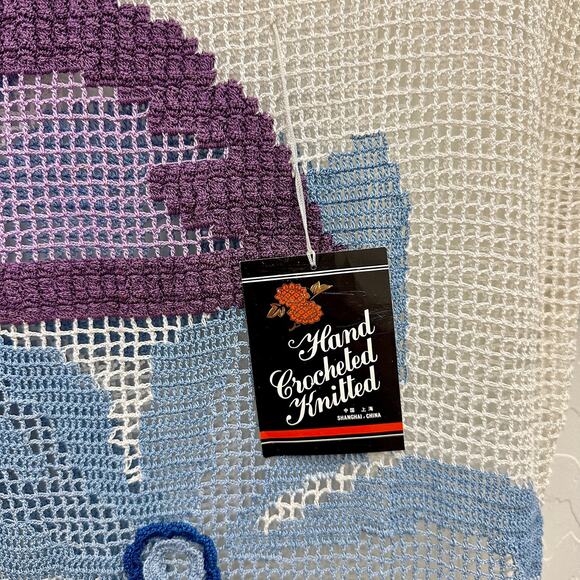 Lim's Vintage Hand Crocheted Island Flower Maxi Skirt Two Piece Set White Small - Picture 6 of 8